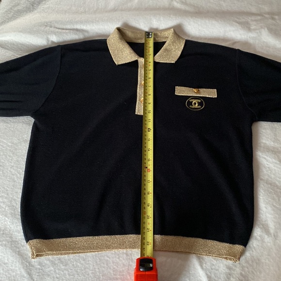 CHANEL SHORT SLEEVES SWEATER/TOP . - Picture 5 of 13